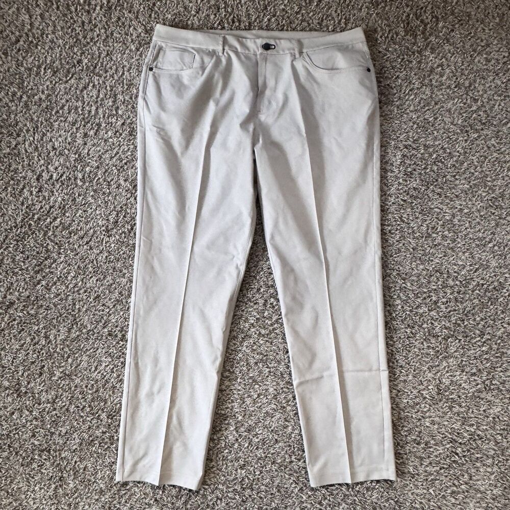 Public Rec Dealmaker 5-Pocket Pants Khaki Beige Brown 40x30 Performance Golf